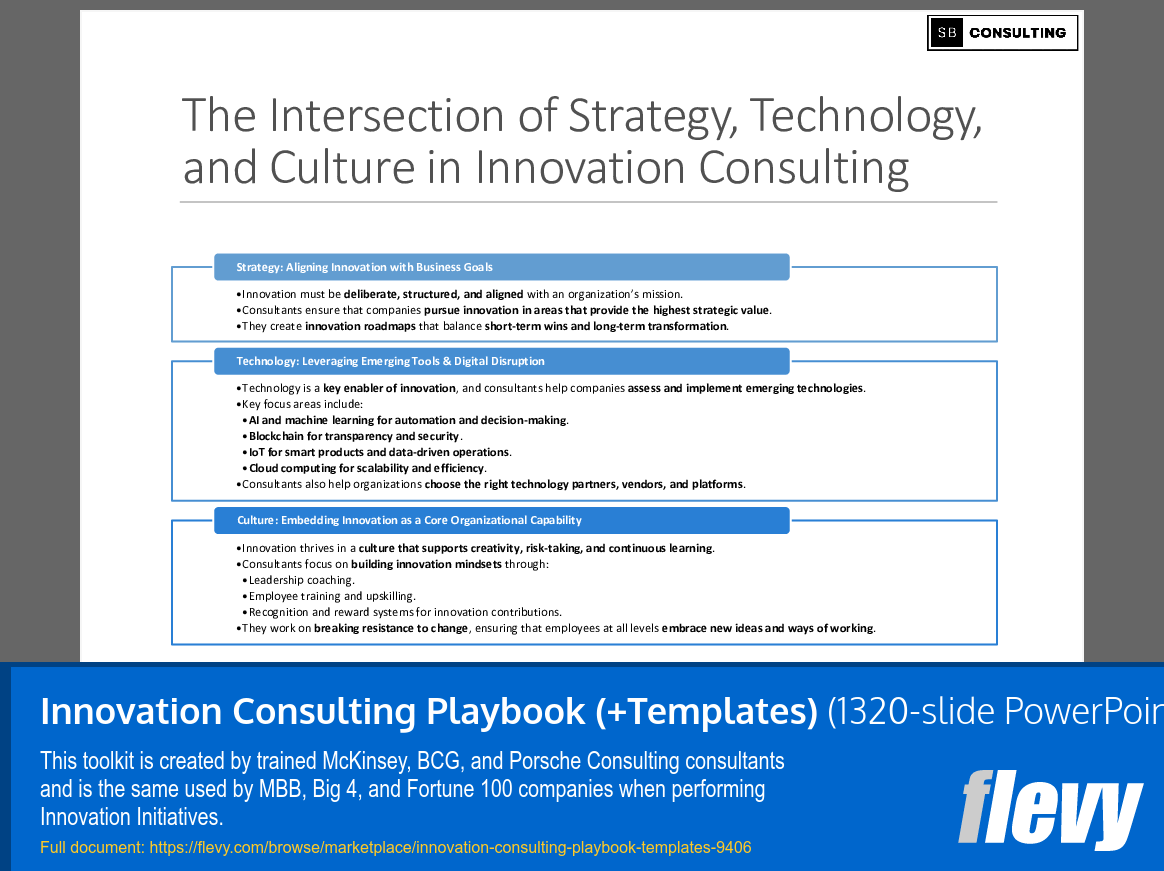 Innovation Consulting Playbook (+Templates) (1320-slide PPT PowerPoint presentation (PPTX)) Preview Image