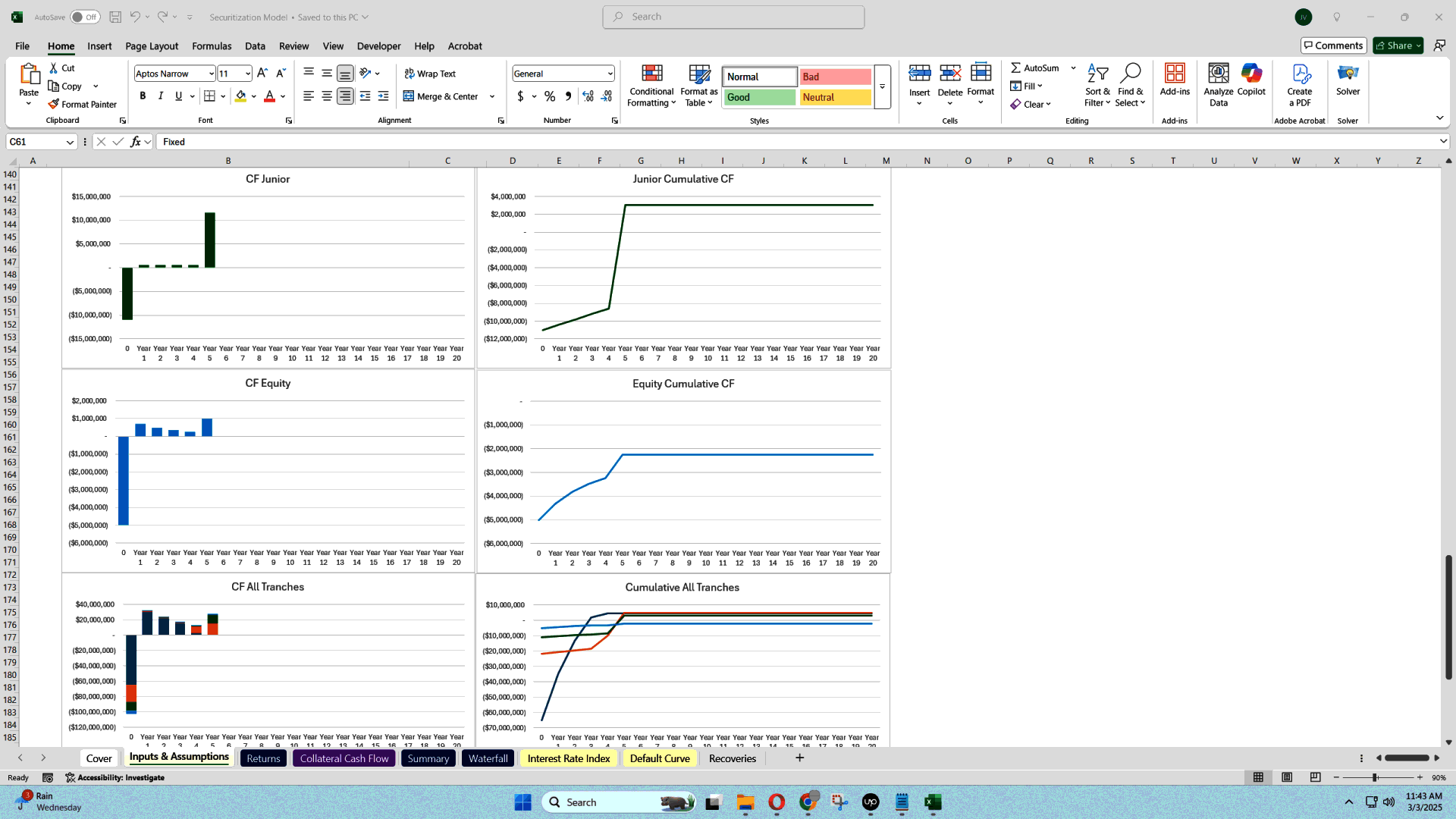 Securitization Model (Excel template (XLSX)) Preview Image