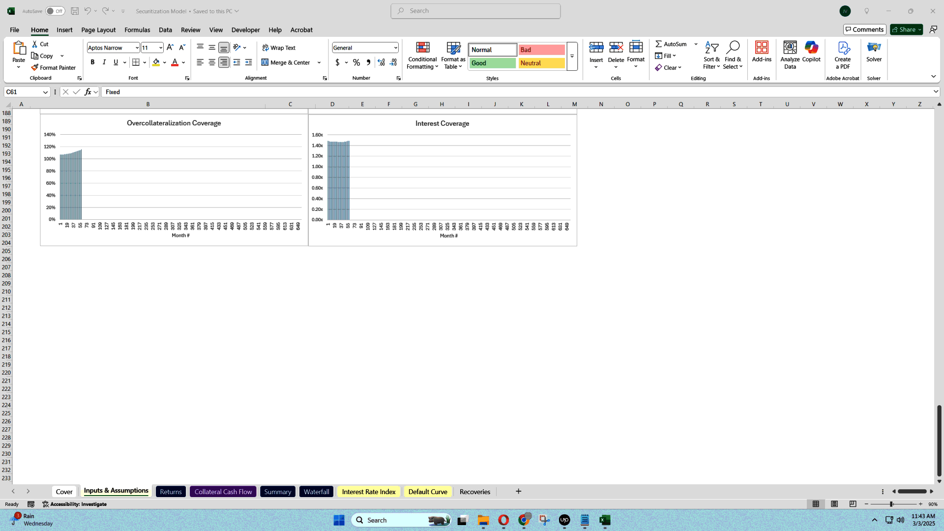 Securitization Model (Excel template (XLSX)) Preview Image