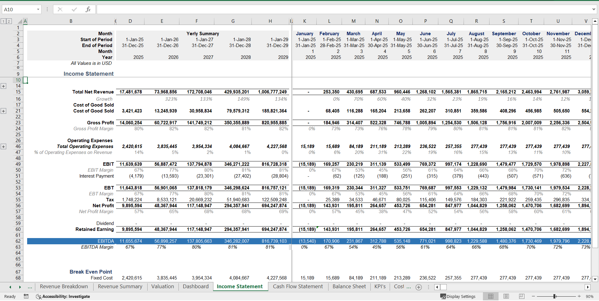 Buy Now Pay Later (BNPL) Fintech Financial Model Template (Excel template (XLSX)) Preview Image