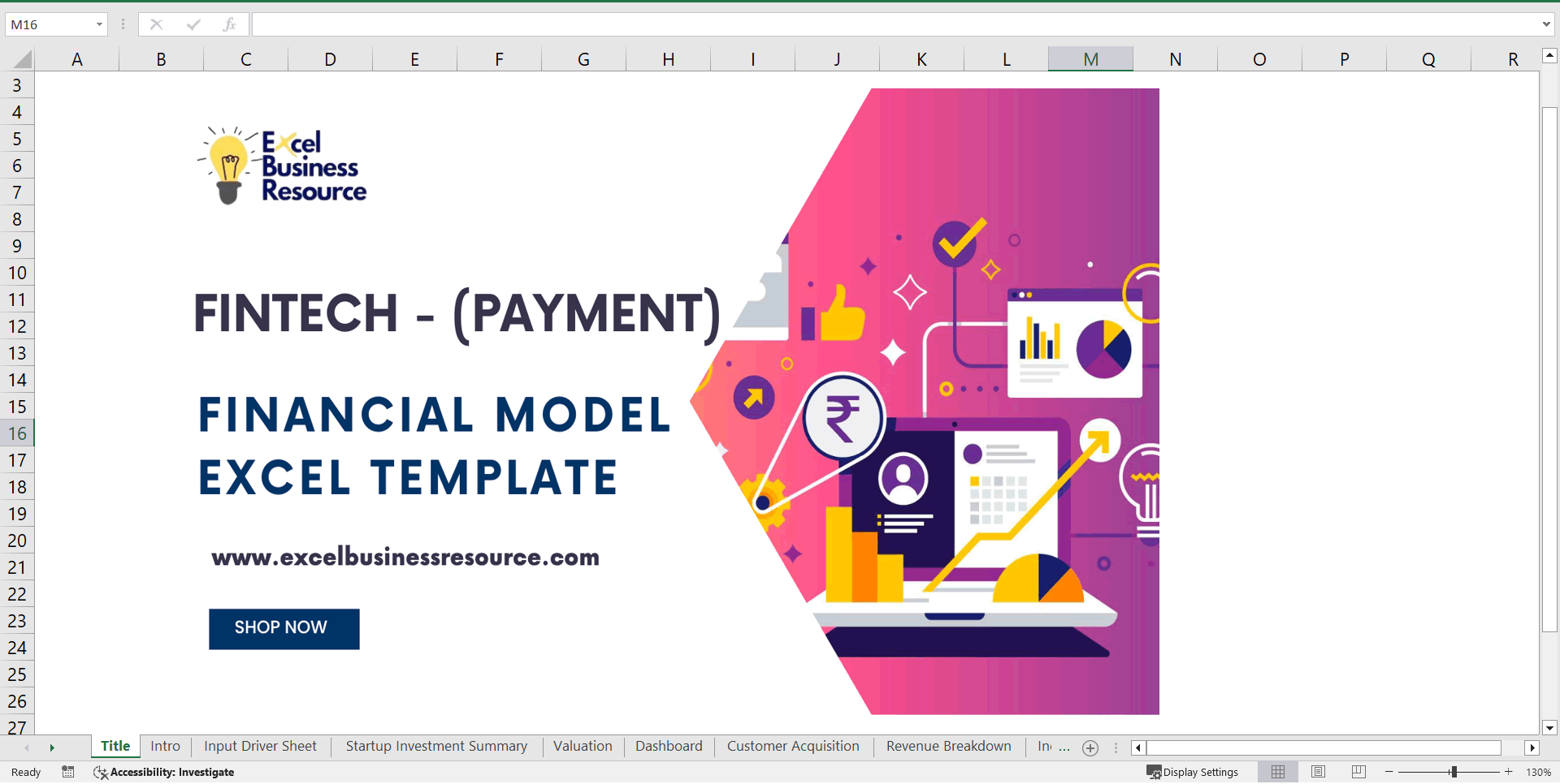 Fintech (Payments) Financial Model Excel Template  (Excel template (XLSX)) Preview Image