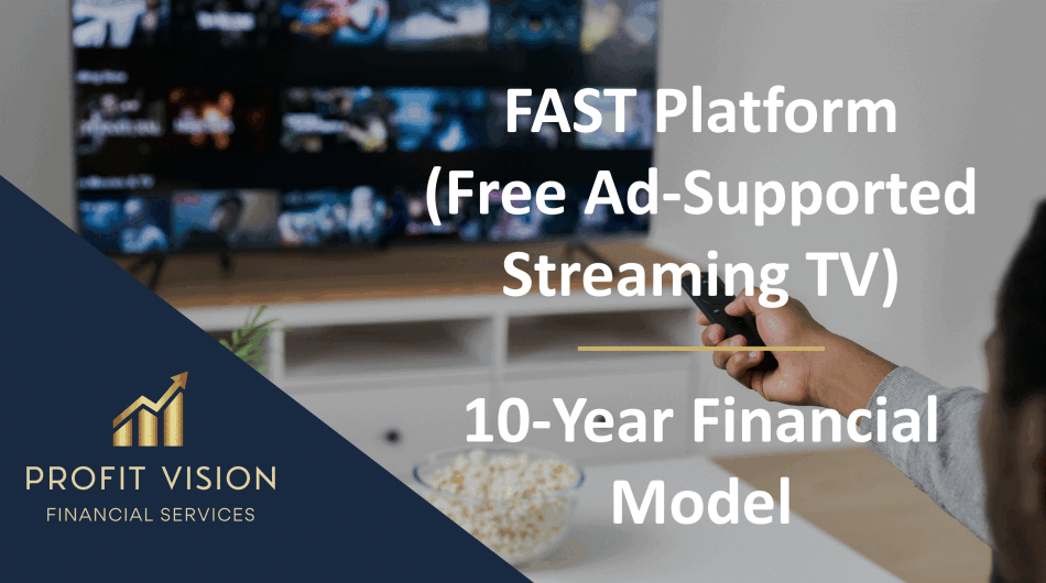 Free Ad-Supported TV (FAST) Platform – 10 Year Financial Model (Excel template (XLSX)) Preview Image