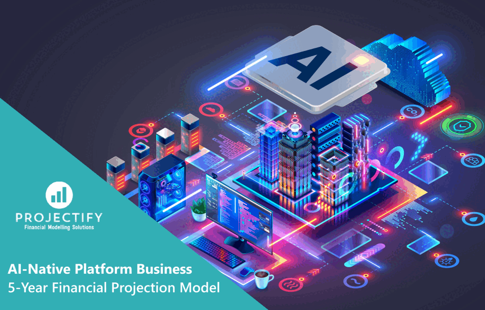 AI Platform Business 5-Year 3 Statement Financial Model (Excel template (XLSX)) Preview Image