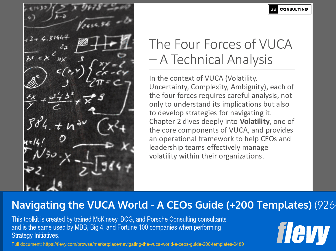 Navigating the VUCA World - A CEOs Guide (+200 Templates) (926-slide PPT PowerPoint presentation slide deck (PPTX)) Preview Image