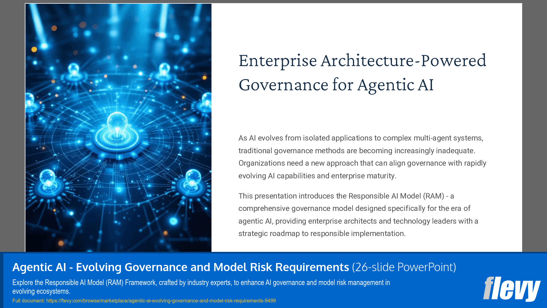 Agentic AI - Evolving Governance and Model Risk Requirements (26-slide PPT PowerPoint presentation slide deck (PPTX)) Preview Image
