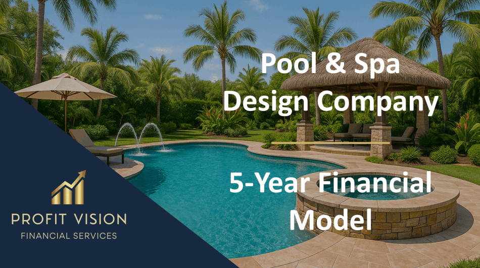Pool & Spa Design Company – 5 Year Financial Model (Excel template (XLSX)) Preview Image