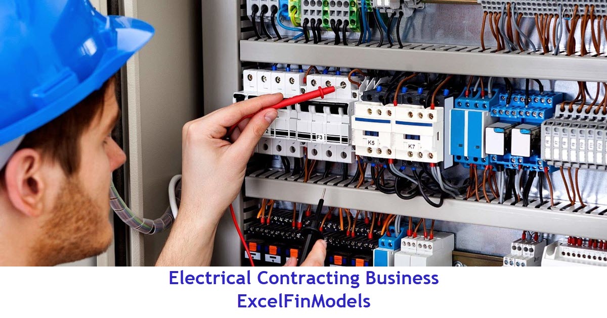 Electrical Contracting Company Financial Forecast Model (Excel template (XLSX)) Preview Image