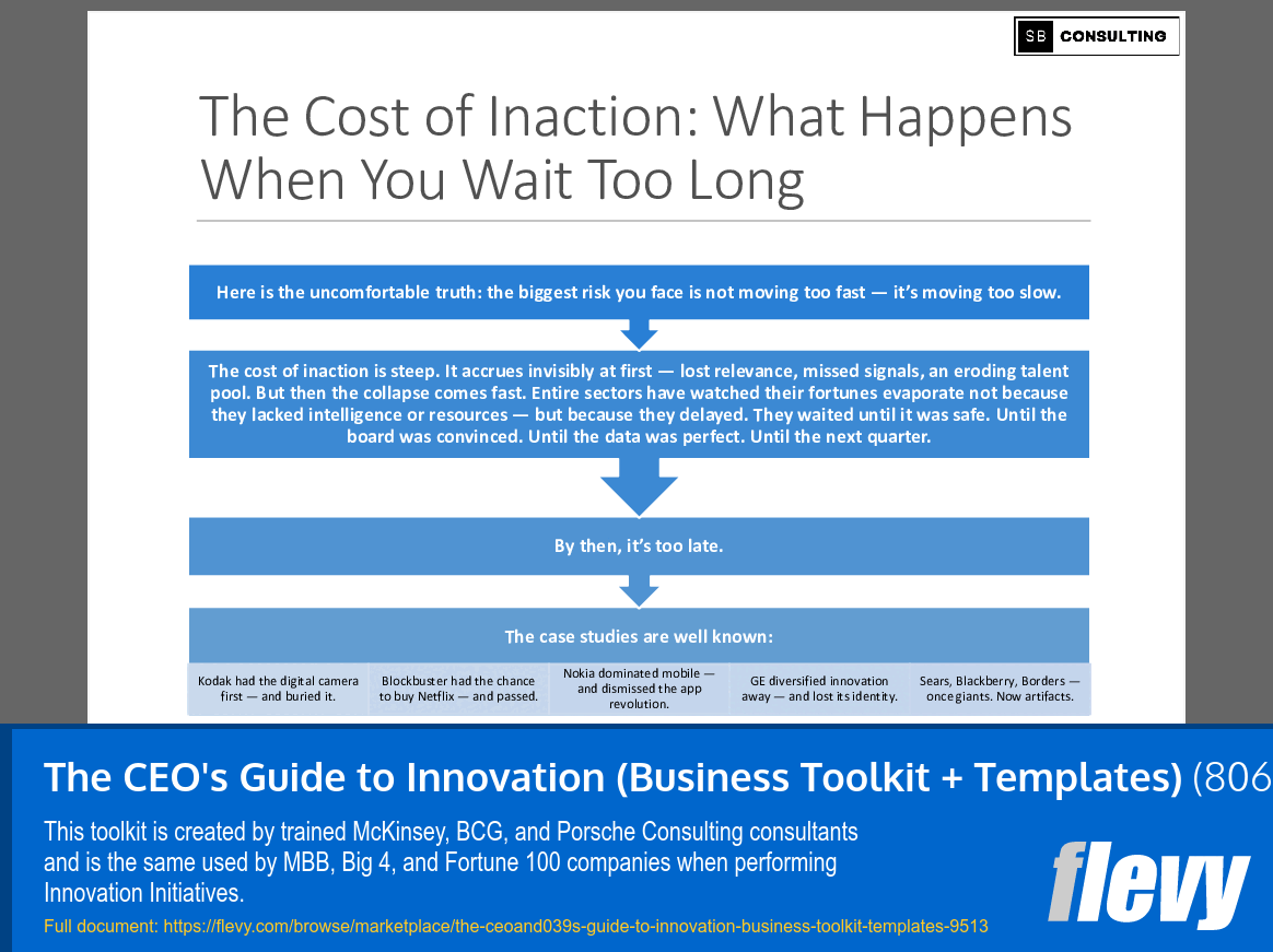 The CEO's Guide to Innovation (Business Toolkit + Templates) (806-slide PPT PowerPoint presentation slide deck (PPTX)) Preview Image