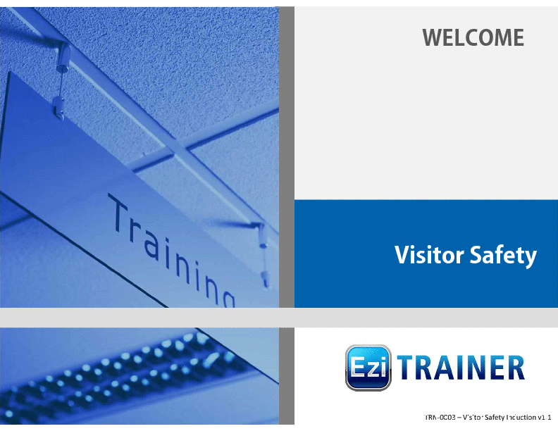 Visitor Safety Induction Training (16-slide PPT PowerPoint presentation (PPTX)) Preview Image