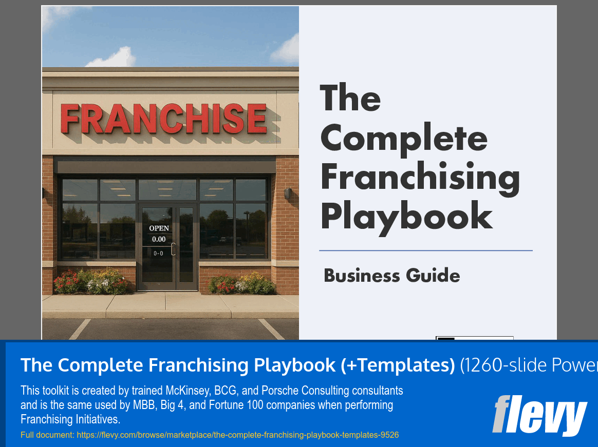 The Complete Franchising Playbook (+Templates) (1260-slide PPT PowerPoint presentation slide deck (PPTX)) Preview Image