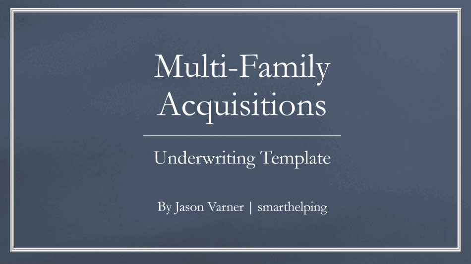 Multi-family Acquisitions Model - Includes Waterfall (Excel template (XLSX)) Preview Image