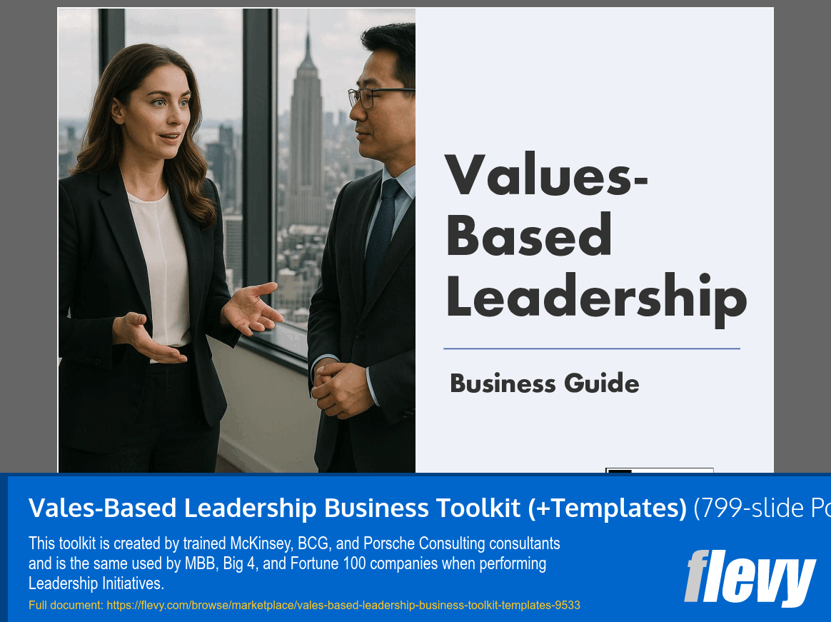 Values-Based Leadership Business Toolkit (+Templates) (799-slide PPT PowerPoint presentation slide deck (PPTX)) Preview Image