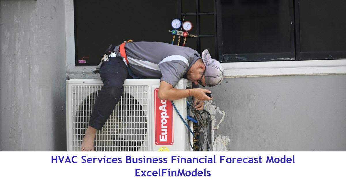 HVAC Services Financial Forecast Model (Excel template (XLSX)) Preview Image