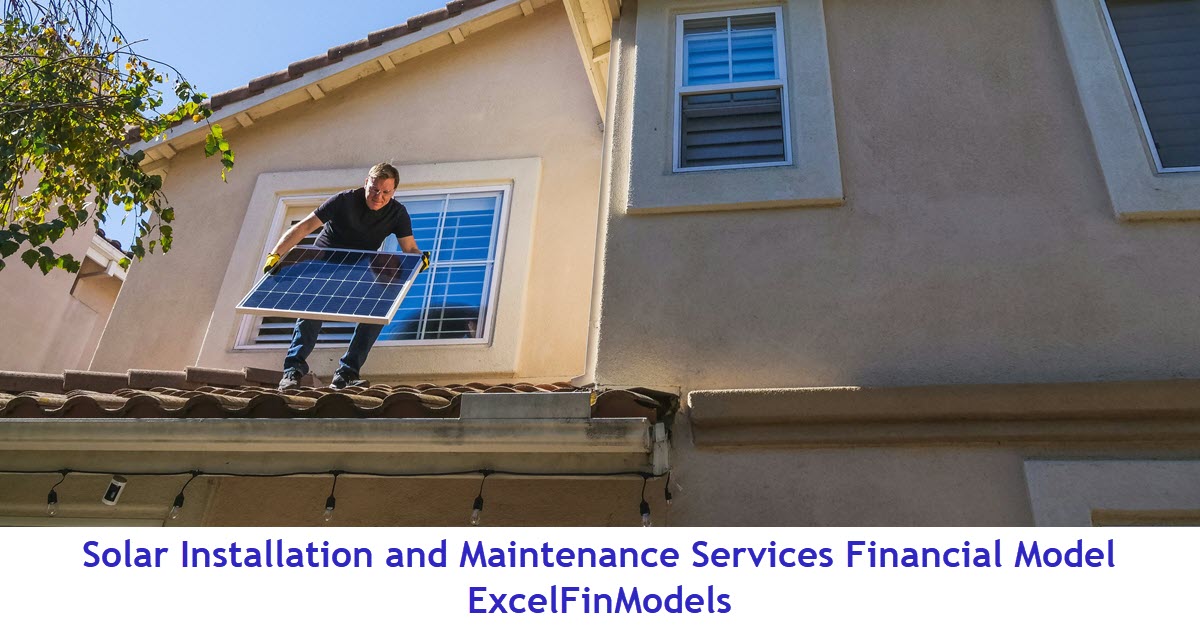 Solar Installation and Maintenance Services Financial Model (Excel template (XLSX)) Preview Image