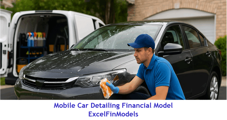 Mobile Car Detailing Financial Forecast Model (Excel template (XLSX)) Preview Image