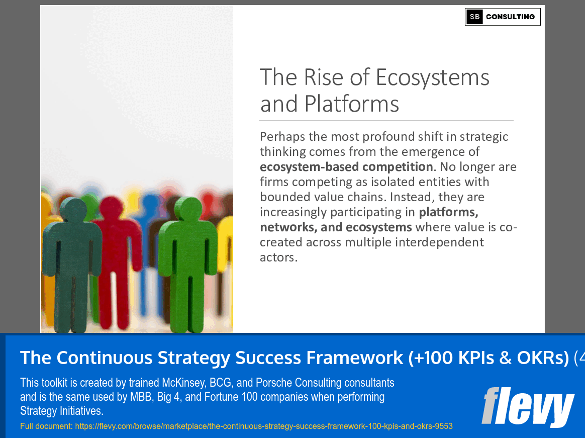 The Continuous Strategy Success Framework (+100 KPIs & OKRs) (456-slide PPT PowerPoint presentation slide deck (PPTX)) Preview Image