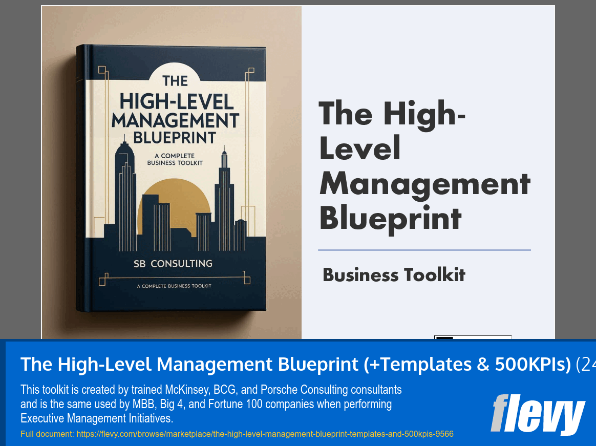 The High-Level Management Blueprint (+Templates & 500KPIs) (2472-slide PPT PowerPoint presentation slide deck (PPTX)) Preview Image