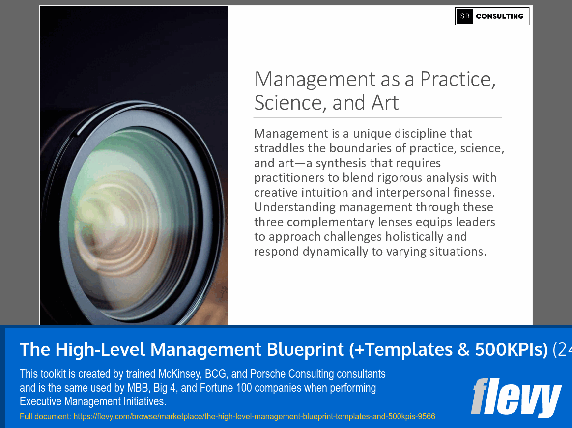 The High-Level Management Blueprint (+Templates & 500KPIs) (2472-slide PPT PowerPoint presentation slide deck (PPTX)) Preview Image