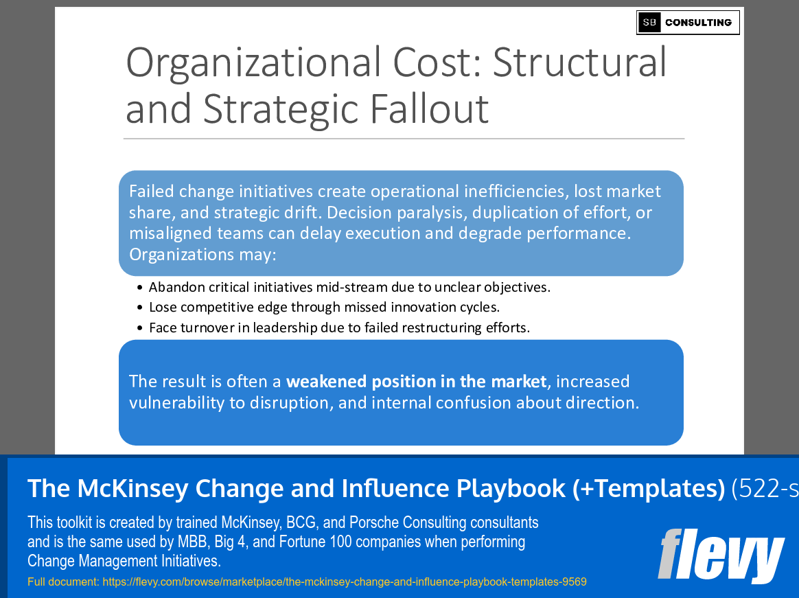 The McKinsey Change and Influence Playbook (+Templates) (522-slide PPT PowerPoint presentation slide deck (PPTX)) Preview Image