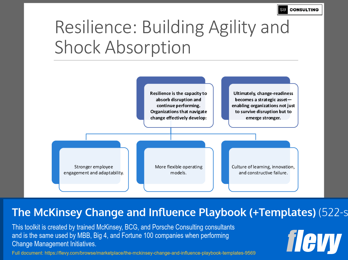 The McKinsey Change and Influence Playbook (+Templates) (522-slide PPT PowerPoint presentation slide deck (PPTX)) Preview Image