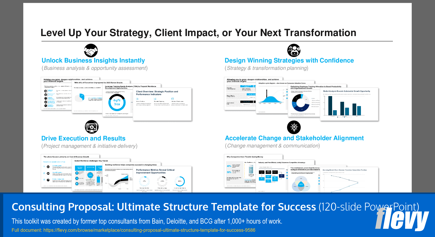 Consulting Proposal: Ultimate Structure Template for Success (120-slide PPT PowerPoint presentation slide deck (PPTX)) Preview Image