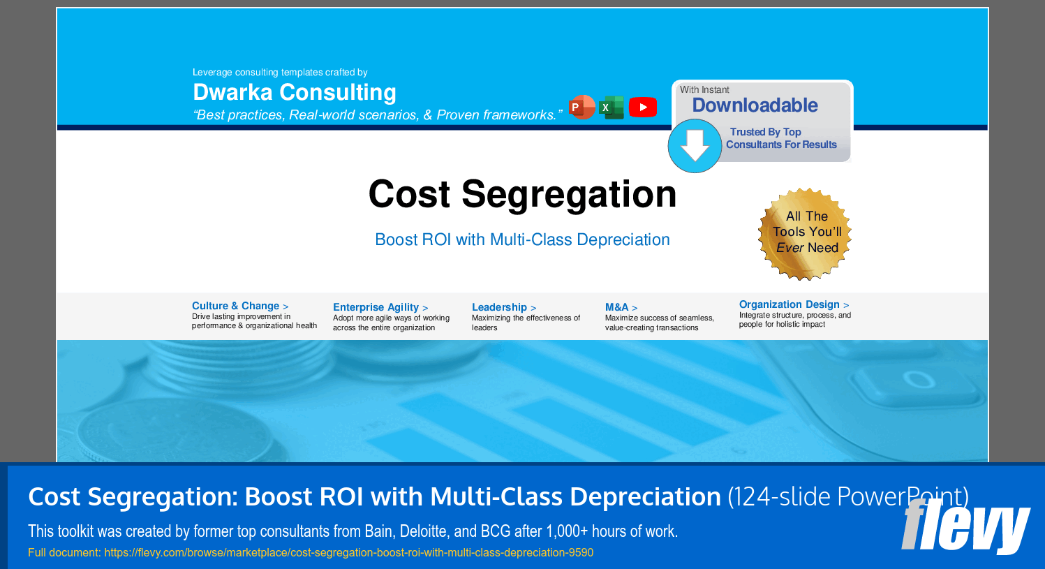 Cost Segregation: Boost ROI with Multi-Class Depreciation (124-slide PPT PowerPoint presentation slide deck (PPTX)) Preview Image