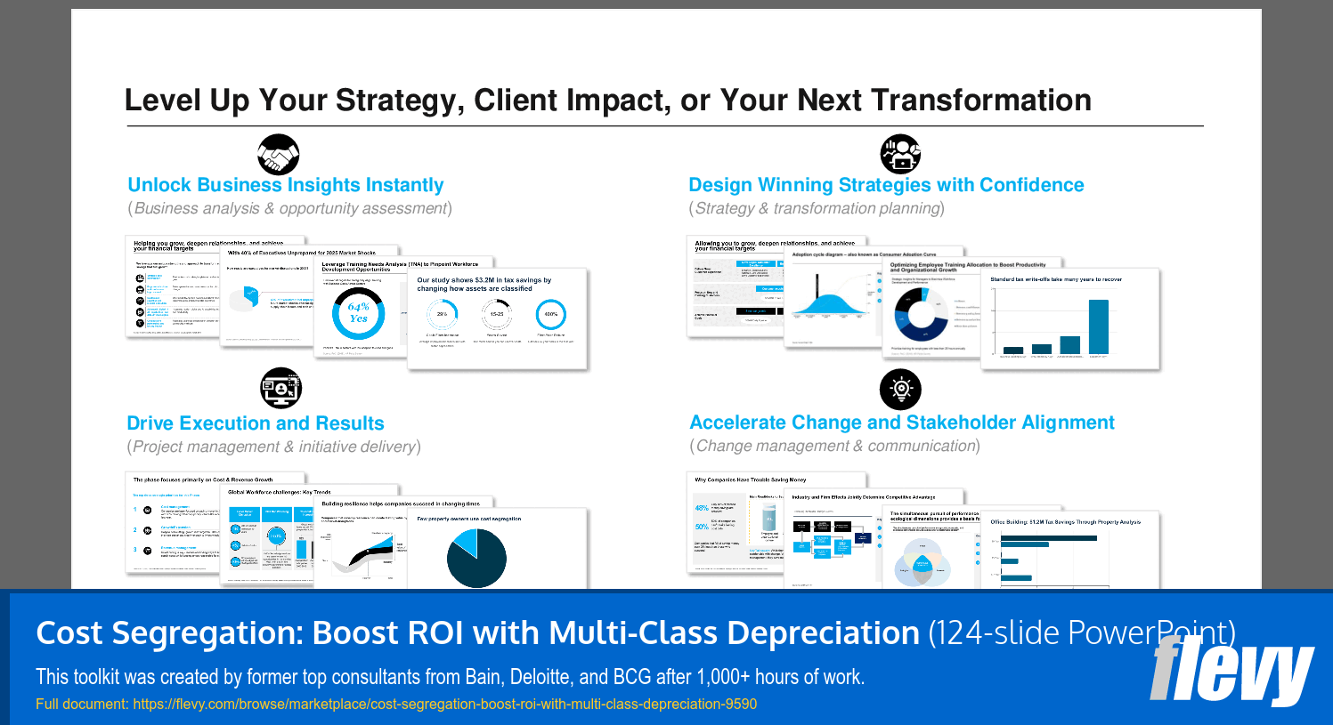 Cost Segregation: Boost ROI with Multi-Class Depreciation (124-slide PPT PowerPoint presentation slide deck (PPTX)) Preview Image