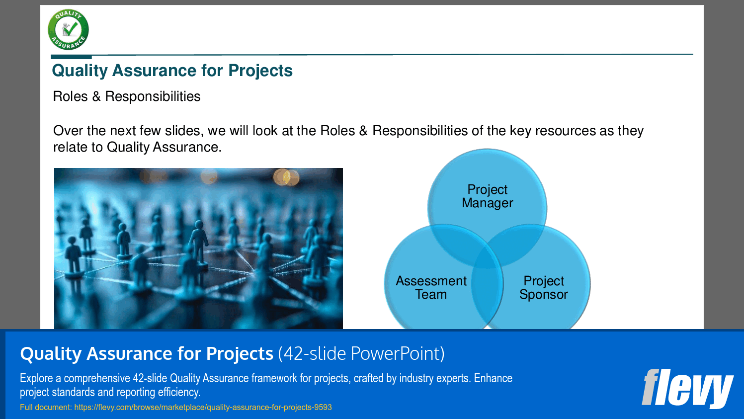 Quality Assurance for Projects (42-slide PPT PowerPoint presentation slide deck (PPTX)) Preview Image