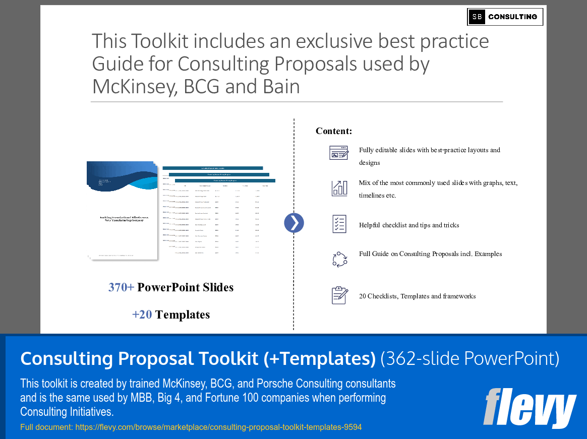 Consulting Proposal Toolkit (+Templates) (362-slide PPT PowerPoint presentation slide deck (PPTX)) Preview Image