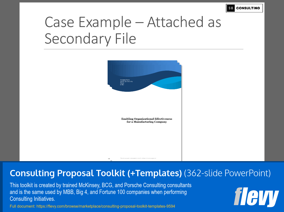 Consulting Proposal Toolkit (+Templates) (362-slide PPT PowerPoint presentation slide deck (PPTX)) Preview Image