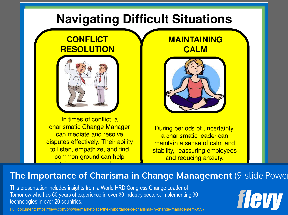 The Importance of Charisma in Change Management (9-slide PPT PowerPoint presentation slide deck (PPT)) Preview Image