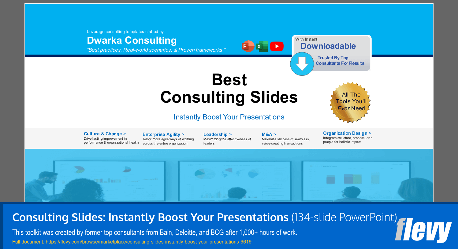 Consulting Slides: Instantly Boost Your Presentations (134-slide PPT PowerPoint presentation slide deck (PPTX)) Preview Image