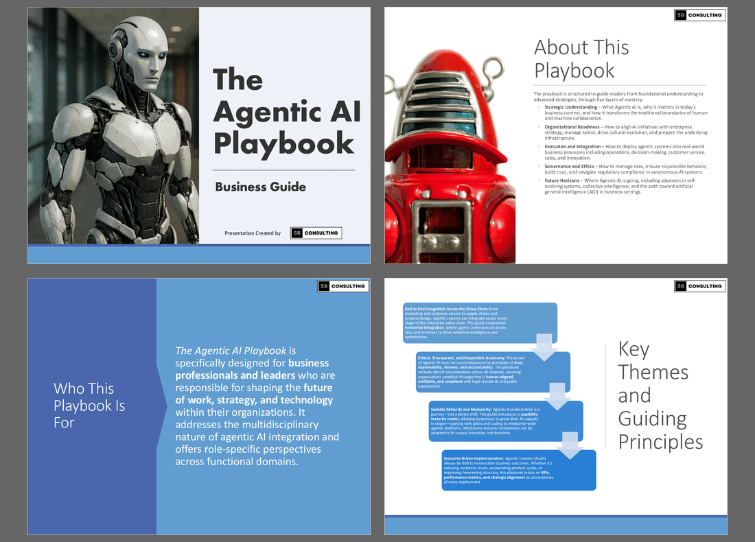The Agentic AI Playbook (562-slide PPT PowerPoint presentation slide deck (PPTX)) Preview Image