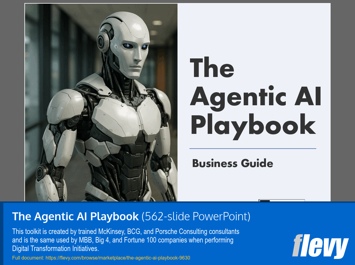 The Agentic AI Playbook (562-slide PPT PowerPoint presentation slide deck (PPTX)) Preview Image