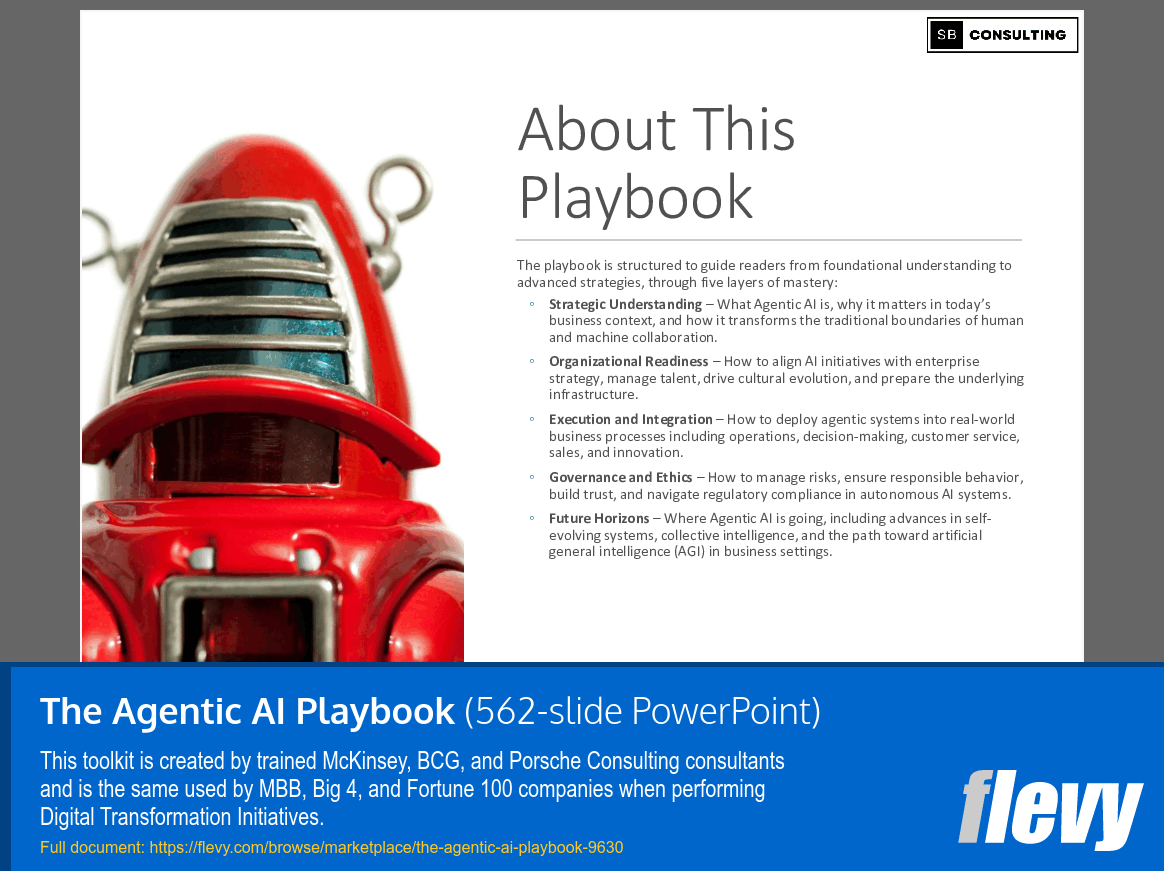 The Agentic AI Playbook (562-slide PPT PowerPoint presentation slide deck (PPTX)) Preview Image