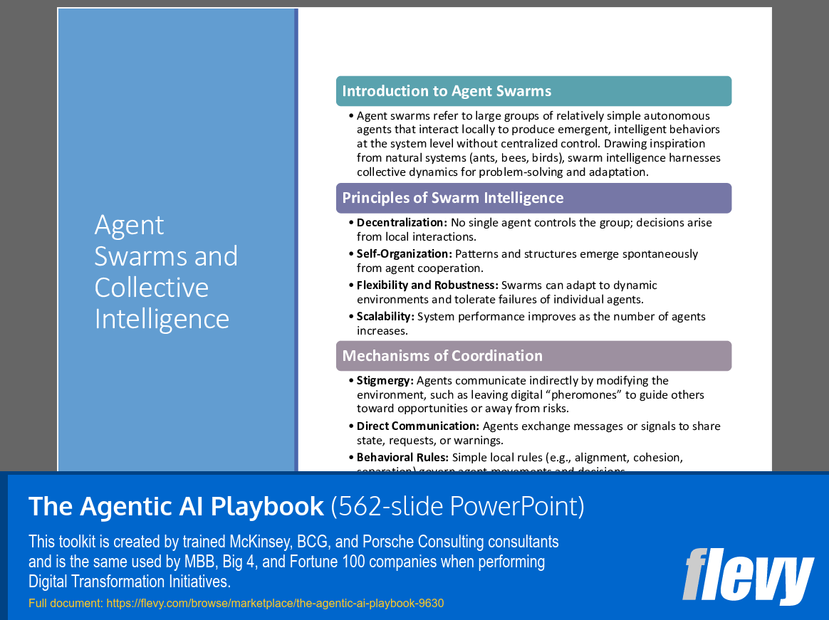 The Agentic AI Playbook (562-slide PPT PowerPoint presentation slide deck (PPTX)) Preview Image