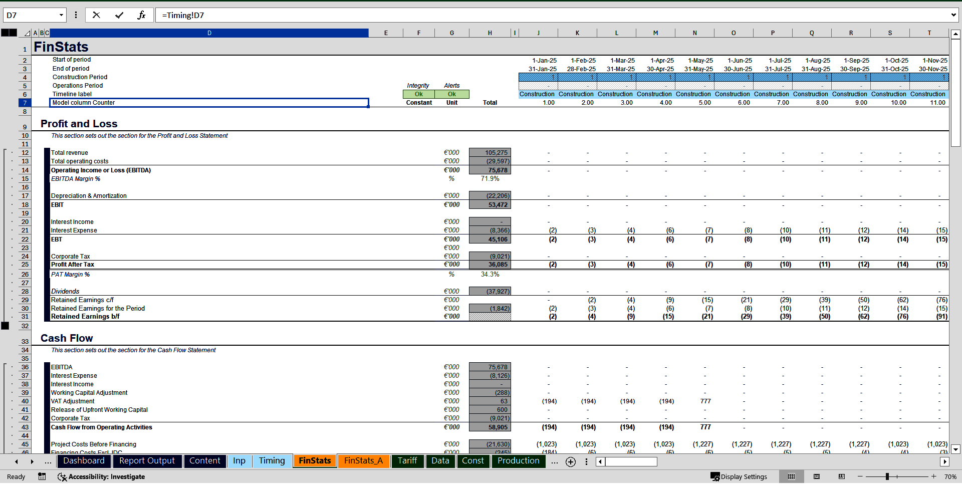 Solar (PV) Project Finance Model with Tariff Optimiser (Excel template (XLSB)) Preview Image