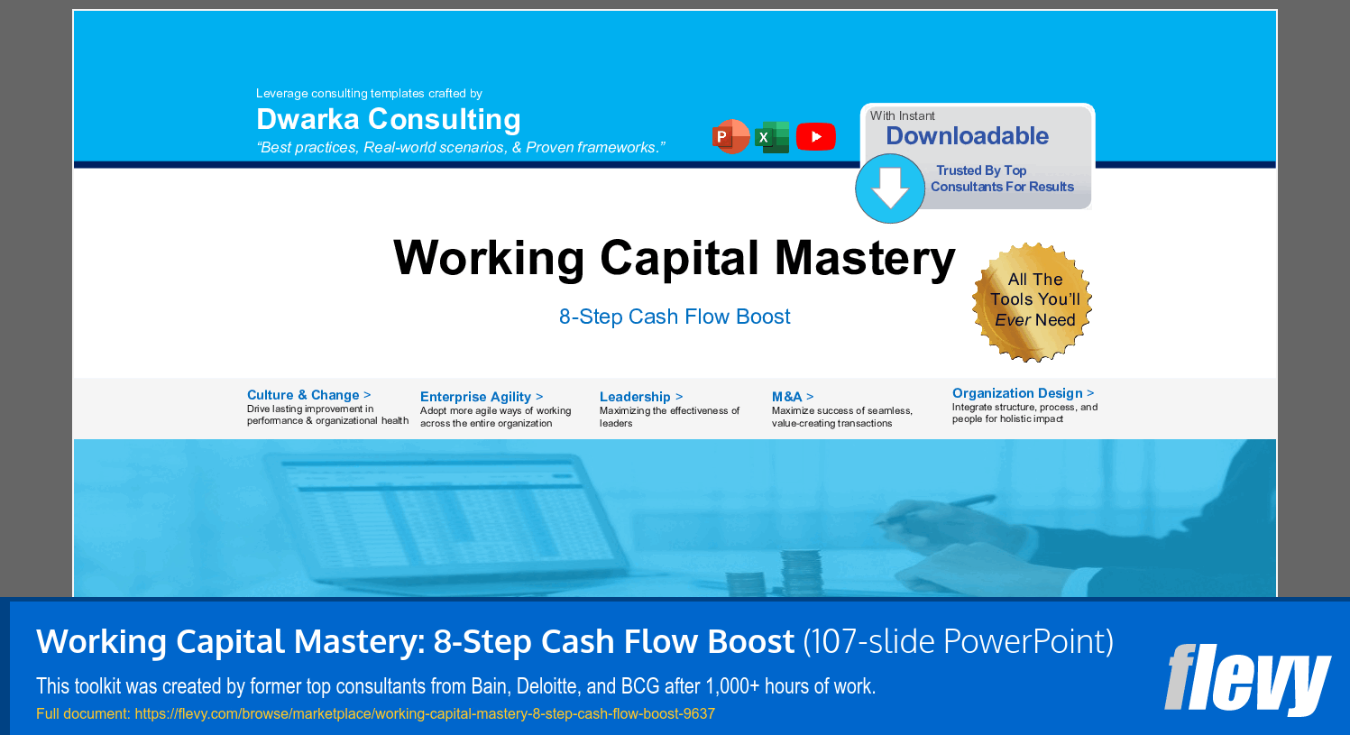 Working Capital Mastery: 8-Step Cash Flow Boost (107-slide PPT PowerPoint presentation slide deck (PPTX)) Preview Image