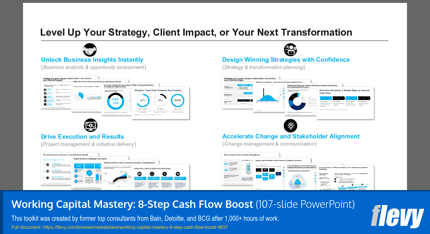 Working Capital Mastery: 8-Step Cash Flow Boost (107-slide PPT PowerPoint presentation slide deck (PPTX)) Preview Image