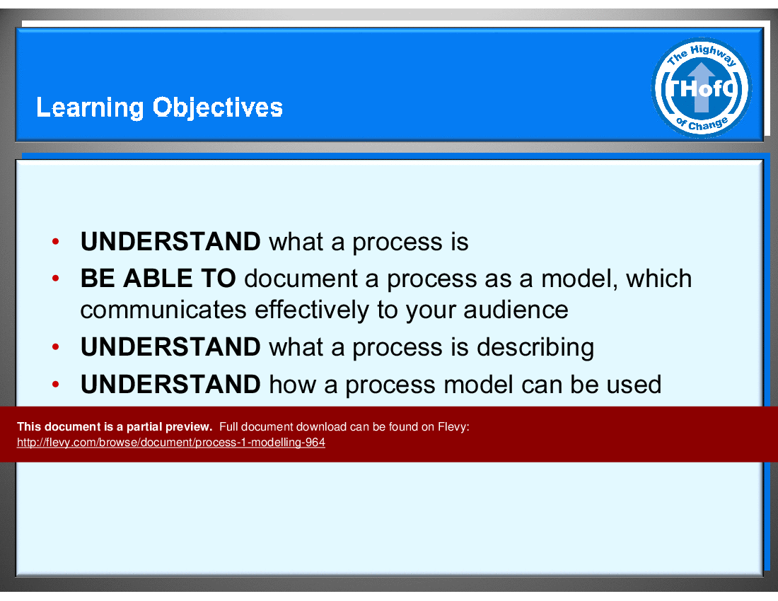 This is a partial preview of Process (1) - Modelling (16-slide PowerPoint presentation (PPT)). Full document is 16 slides. 