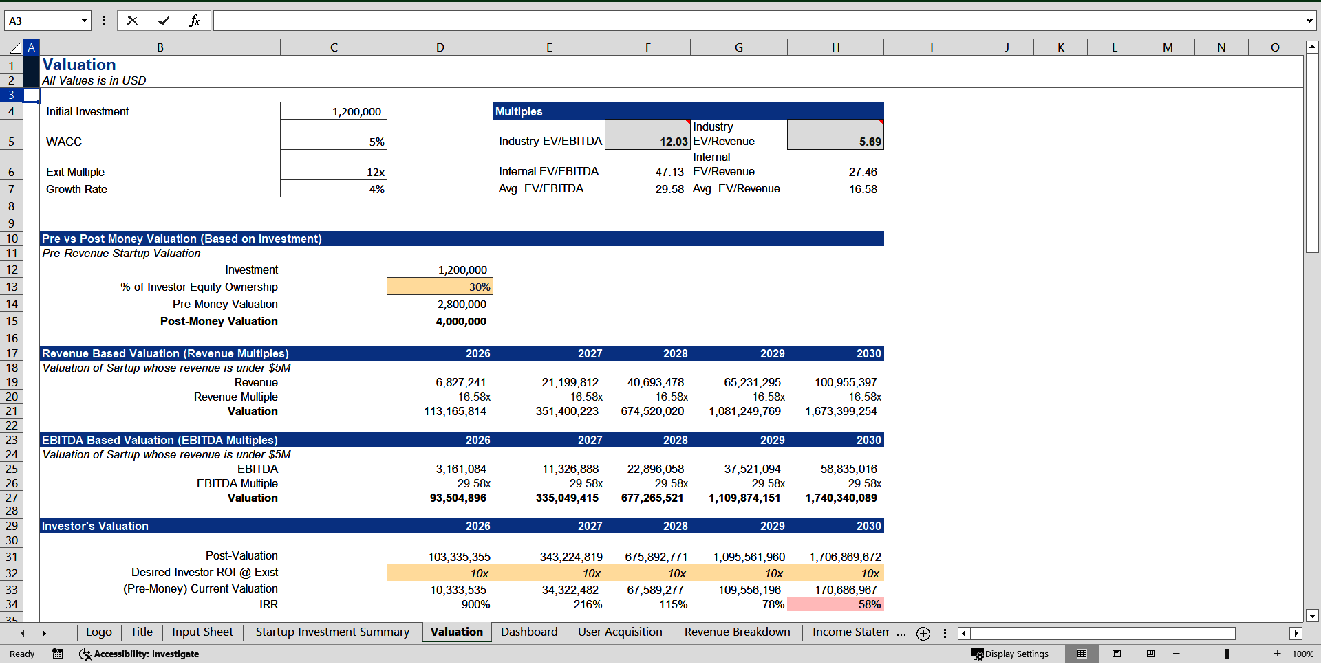 Crypto Trading Platform Financial Projection Model (Excel template (XLSX)) Preview Image