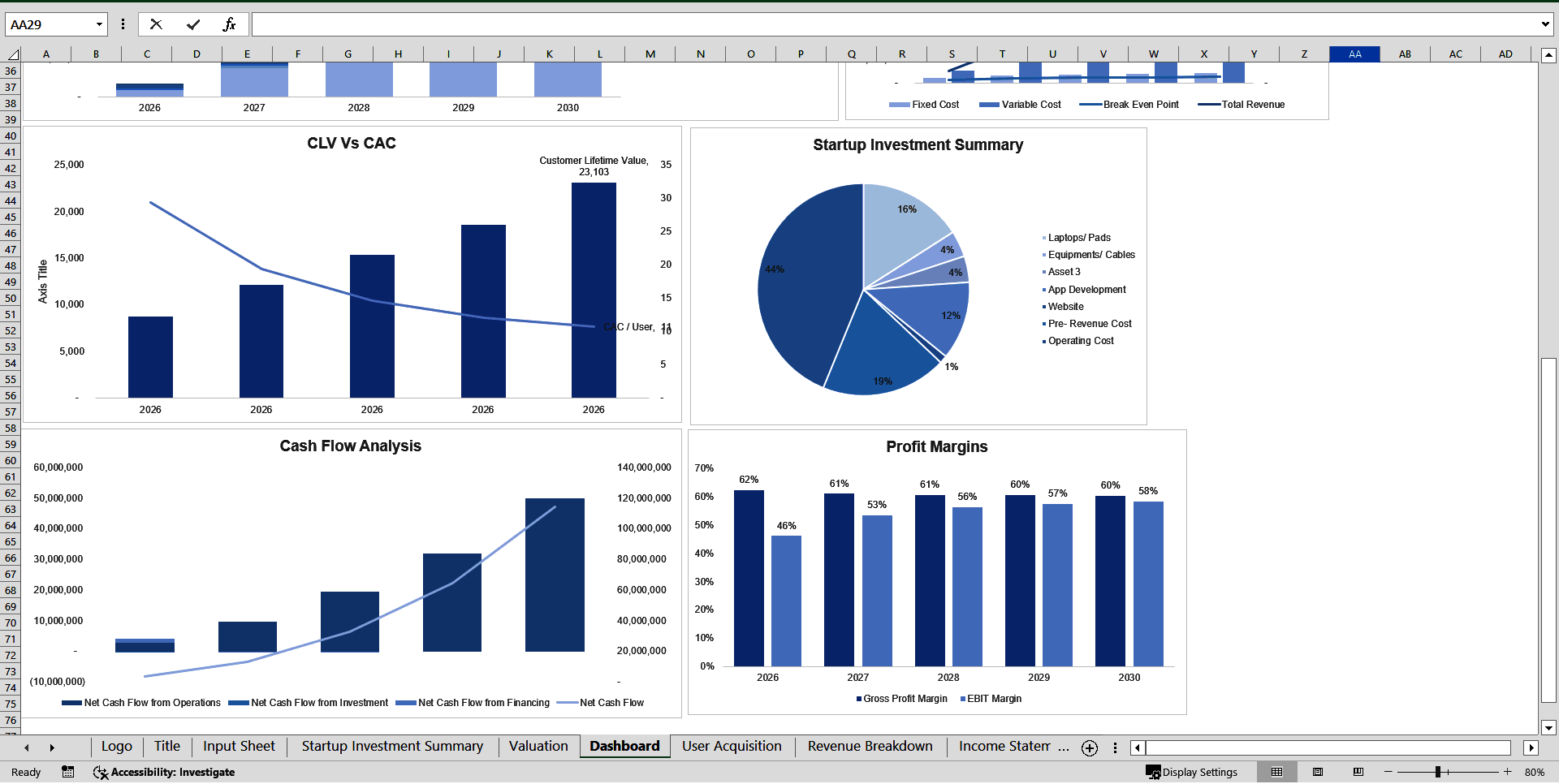 Crypto Trading Platform Financial Projection Model (Excel template (XLSX)) Preview Image