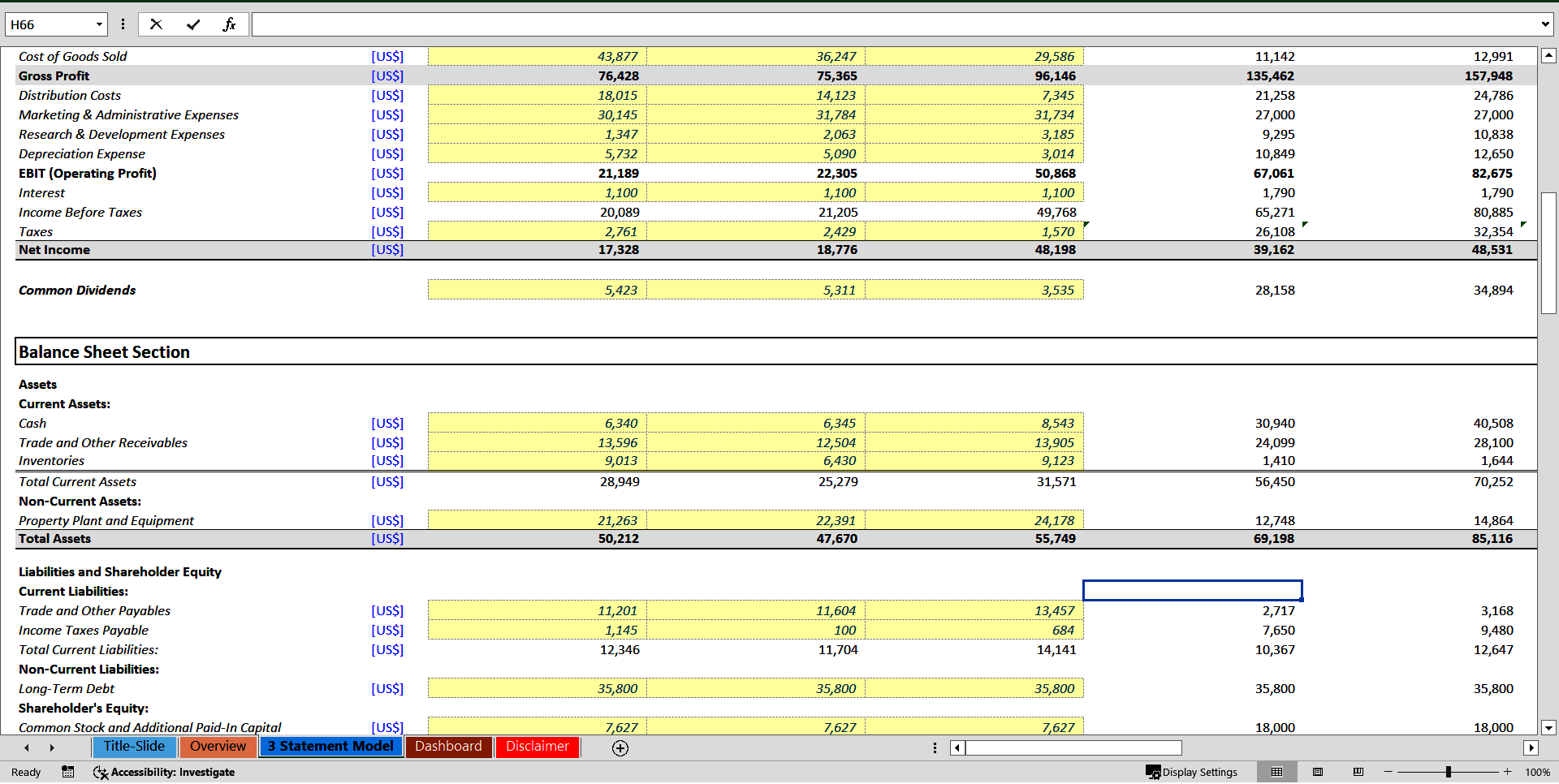 Padel Club 3 Statement Financial Model (Excel template (XLSX)) Preview Image