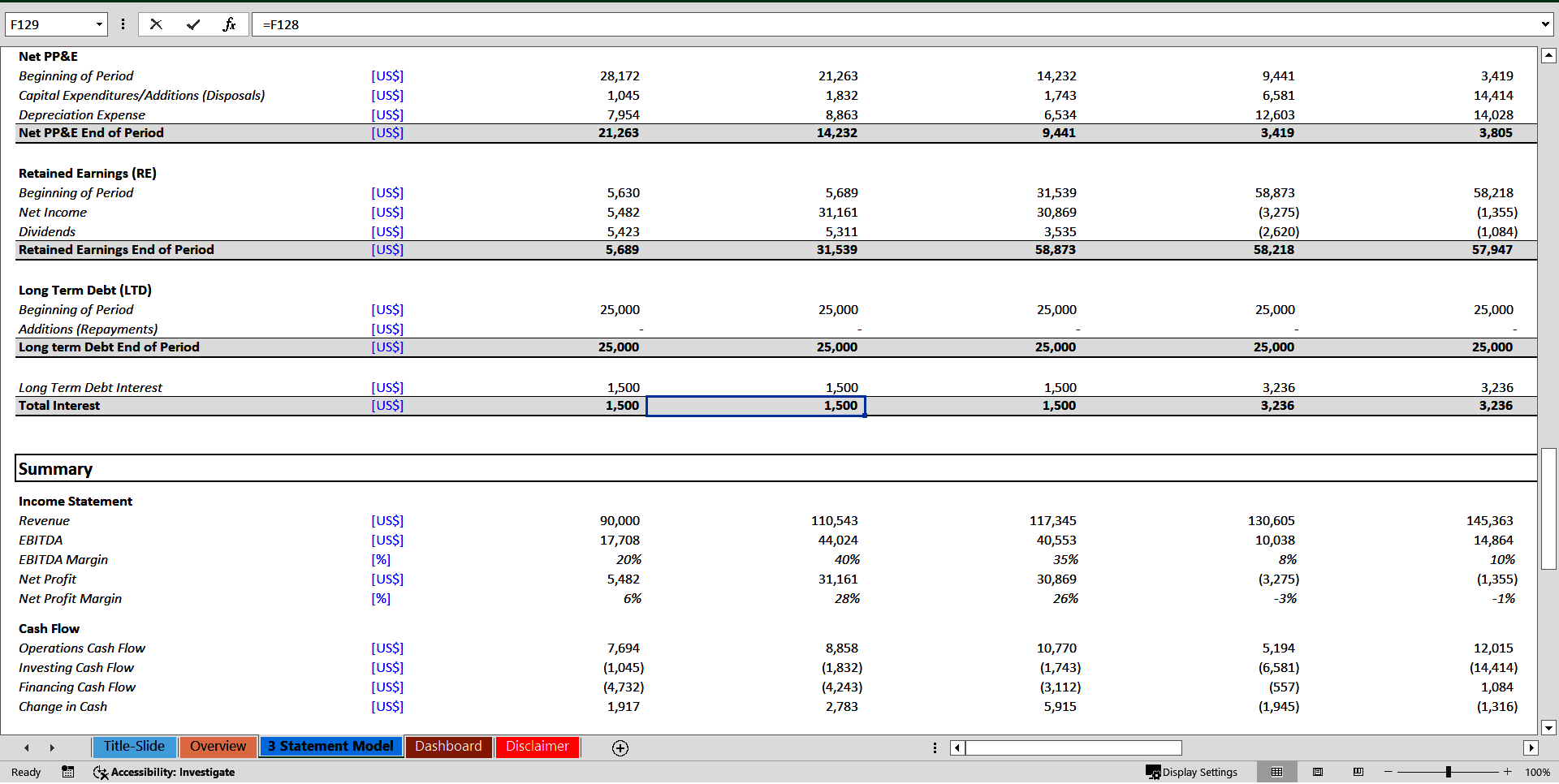 Pharma Biotech Company 3 Statement Financial Model Tempalte (Excel template (XLSX)) Preview Image