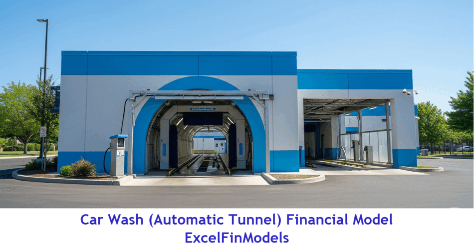 Car Wash (Automatic Tunnel) Financial Forecast Model (Excel template (XLSX)) Preview Image