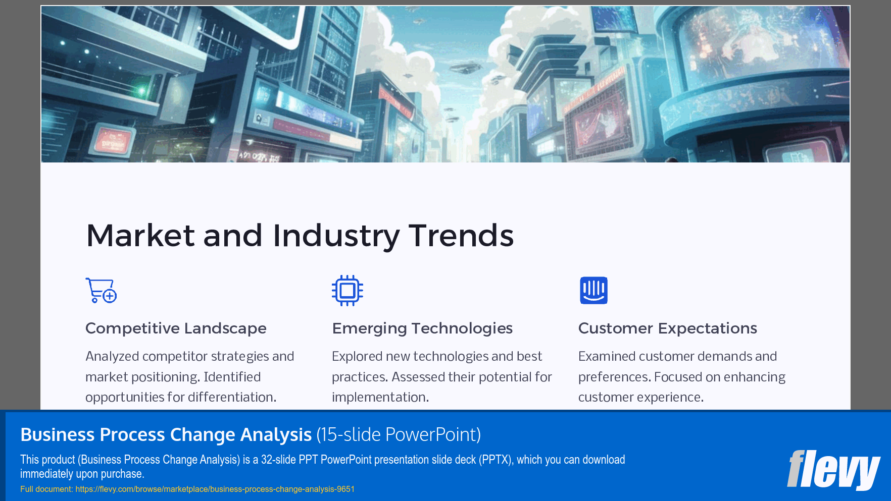 Business Process Change Analysis (15-slide PPT PowerPoint presentation slide deck (PPTX)) Preview Image