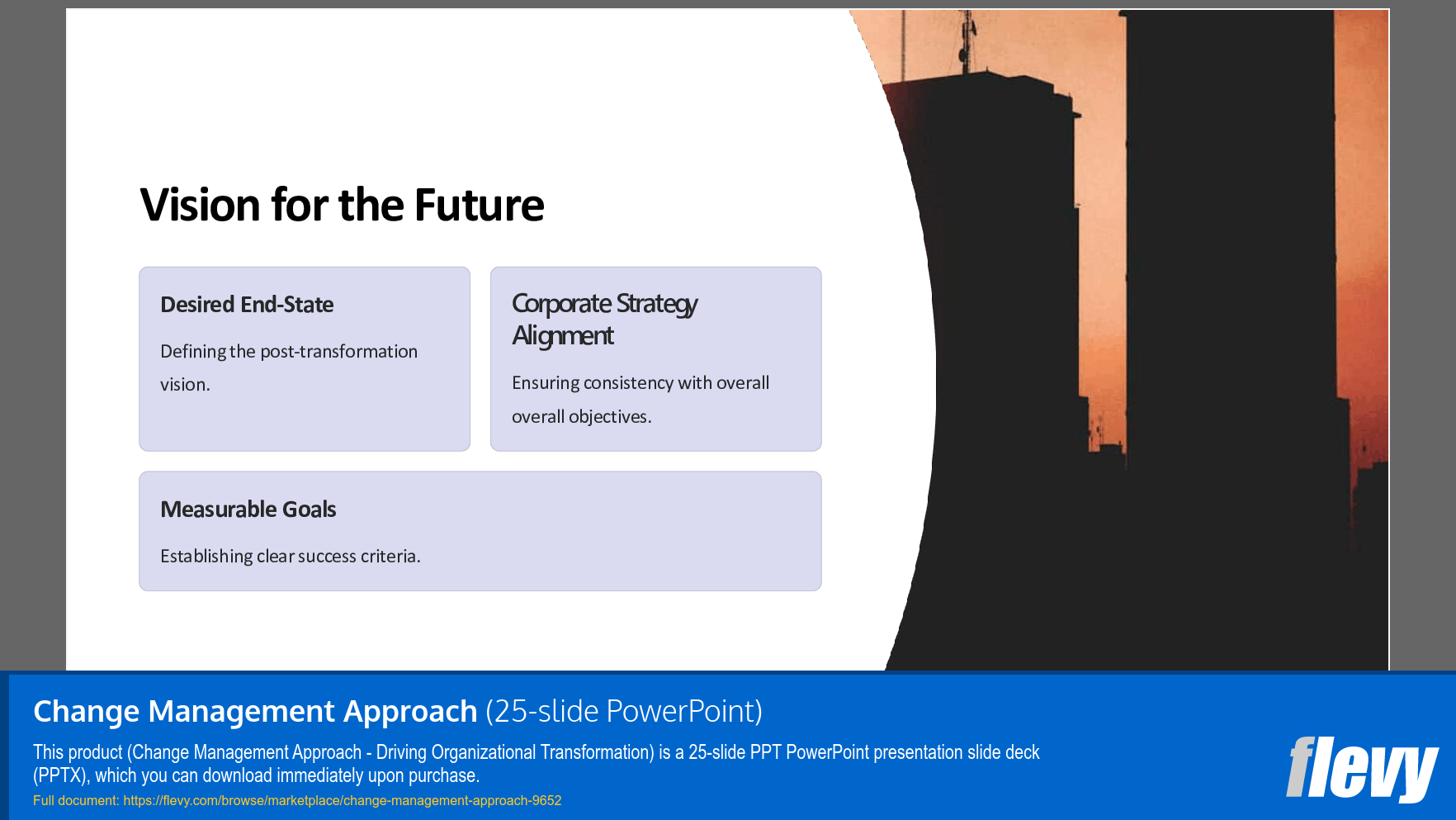 Change Management Approach (25-slide PPT PowerPoint presentation slide deck (PPTX)) Preview Image