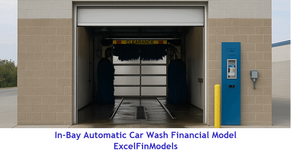In-Bay Automatic Car Wash Financial Forecast Model (Excel template (XLSX)) Preview Image
