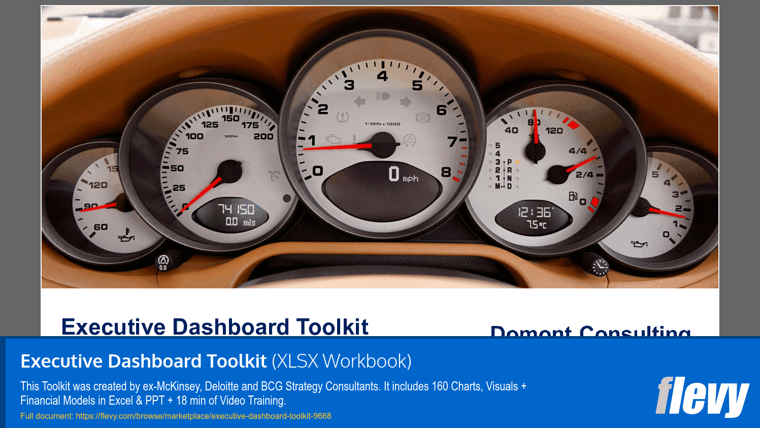 Executive Dashboard Toolkit (16-slide PPT PowerPoint presentation slide deck (PPTX)) Preview Image