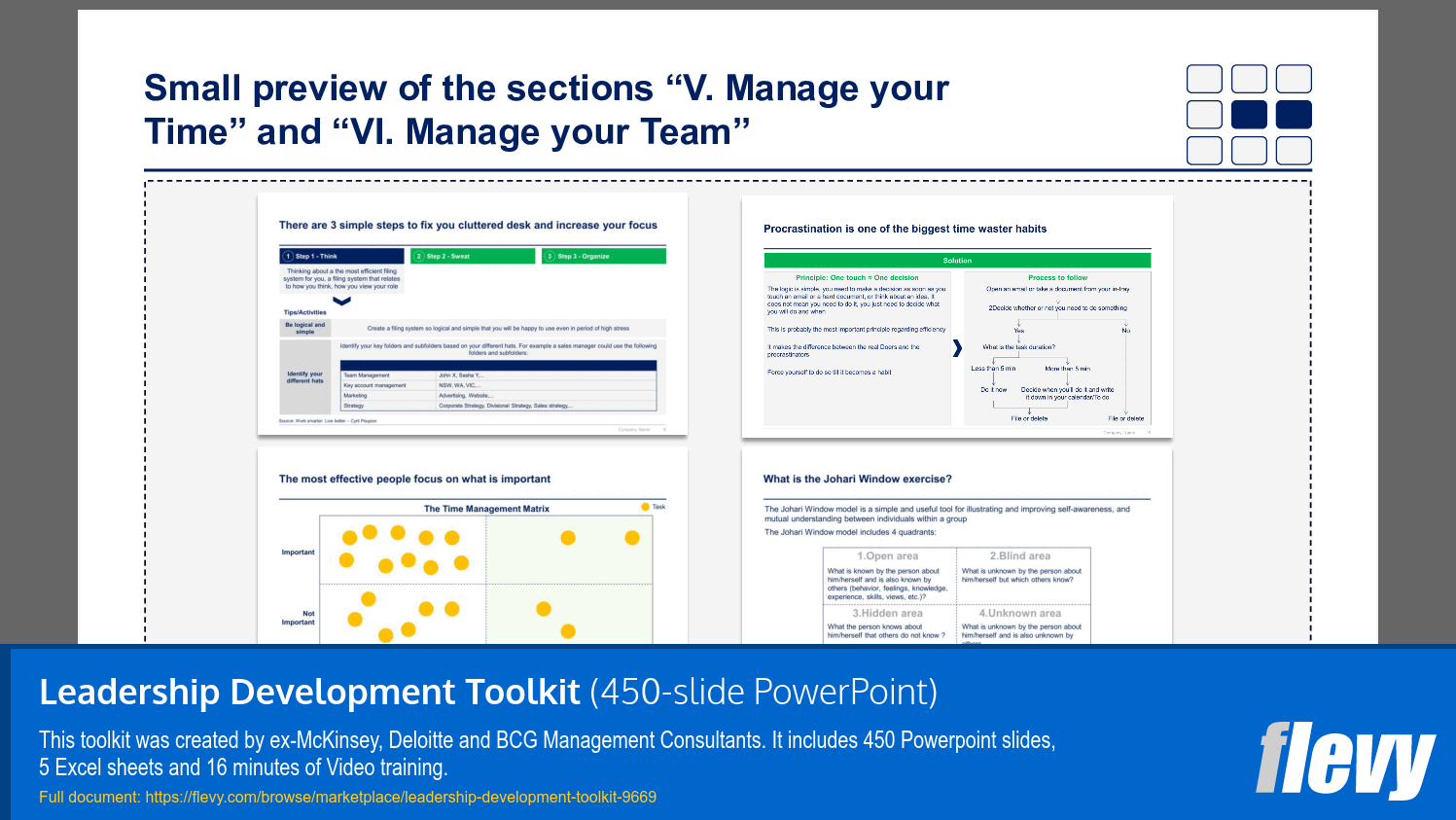 Leadership Development Toolkit: Managing Time and Teams Overview